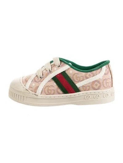 Pre-owned Gucci Babies' Boys Low Top Sneakers In Neutrals