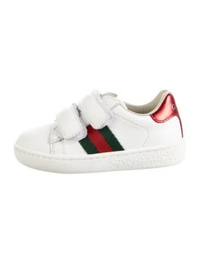 Pre-owned Gucci Babies' Boys Low Top Sneakers In White