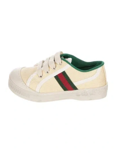 Pre-owned Gucci Kids' Boys Low Top Sneakers In Yellow