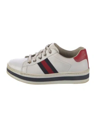 Pre-owned Gucci Kids' Boys' Low-top Sneakers In Blue/red/white