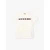 Gucci Branded-print Short-sleeved Cotton-jersey T-shirt 6 Months - 3 Years In New White/mc