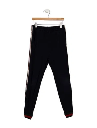 Pre-owned Gucci Kids' Boys Pattern Pritned Sweatpants In Blue