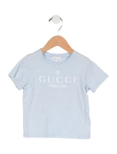 Pre-owned Gucci Babies' Boys Short Sleeve Shirt In Blue