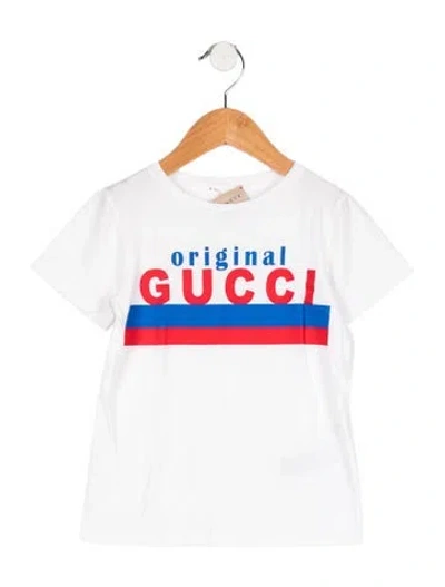 Pre-owned Gucci Kids' Boys Short Sleeve Shirt In White