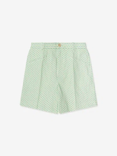 Gucci Kids' Boys Striped Bermuda Shorts In Green