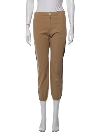 Pre-owned Gucci Kids' Boys Web Accent Casual Pants In Neutrals