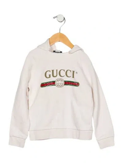 Pre-owned Gucci Babies' Boys' Web Accent Hoodie In Neutral