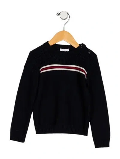 Pre-owned Gucci Babies' Boys' Wool Crewneck Sweater In Blue