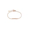Gucci 18kt Rose Gold Link To Love Logo Bar Bracelet