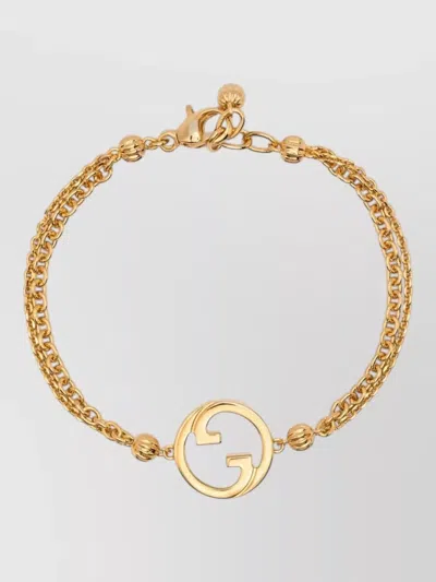 Gucci Bracelet Double Chain Statement Design In Gold
