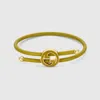 Gucci Armband Mit Rundem Gg Aus Emaille In Gold