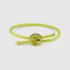 Gucci Bracelet With Enamel Round Interlocking G In Gold-toned Metal