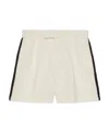 Gucci Braid-embellished Tweed Shorts In White