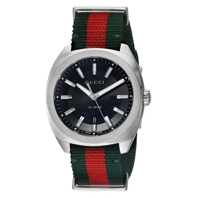 Pre-owned Gucci Brand  Ya142305 Gg2570 40mm Men's Red And Green Nylon Watch