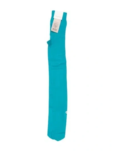 Pre-owned Gucci Branded Footed Tight  W/tags In Blue