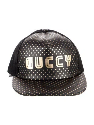 Pre-owned Gucci Branded Mesh Accented Hat W/tags In Black