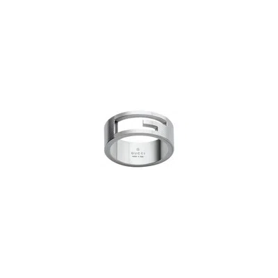 Gucci Branded Sterling Sterling Band Ring Size 7.25 Ybc032661001015 In Metallic