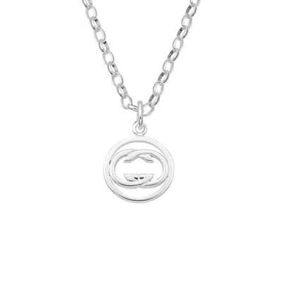 Gucci Branded Sterling Sterling Chain Necklace Size 21.7 Inches Ybb14774900100u In Silver