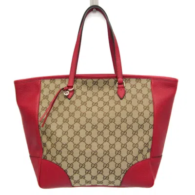 Pre-owned Gucci Bree Beige Canvas Tote Bag ()