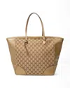 Gucci Bree Medium Gg Supreme Shopper Gold In Neutral