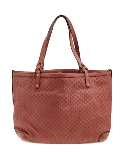 Pre-owned Gucci Bree Tote Bag In Brown