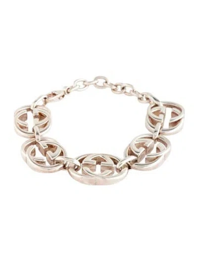 Pre-owned Gucci Britt Interlocking G Bracelet, 7" In Multicolor