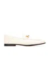Gucci Brixton Horsebit Loafers In White