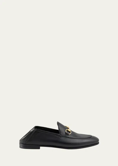 GUCCI BRIXTON LEATHER HORSEBIT LOAFERS