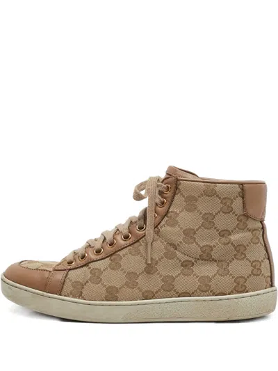 Pre-owned Gucci Brooklyn High-top Sneakers