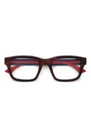 Gucci Rectangle-frame Glasses In Black