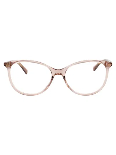 Gucci Brown Acetate Optical Glasses In Transparent