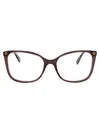 Gucci Brown Acetate Optical Glasses In Brown