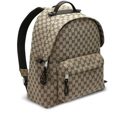 GUCCI GUCCI BROWN BACKPACKS MEN