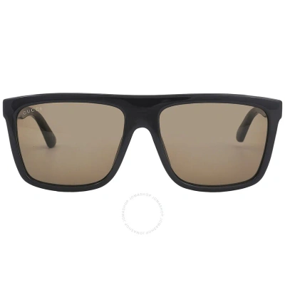 Gucci Brown Browline Men's Sunglasses Gg0748s 002 59