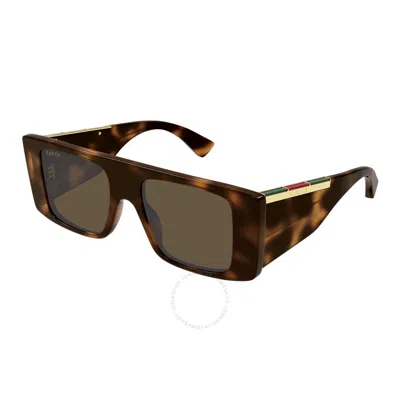 GUCCI GUCCI BROWN BROWLINE MEN'S SUNGLASSES GG1888S 002 50