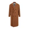 GUCCI BROWN BURNT CAMEL WOOL COAT