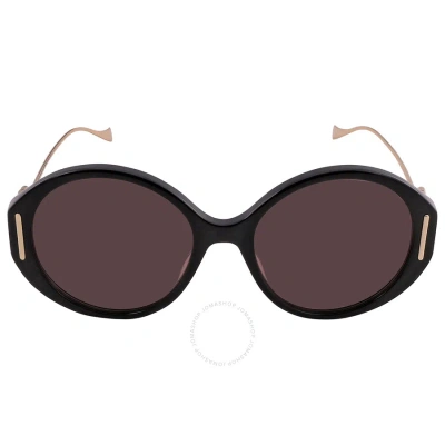 Gucci Brown Butterfly Ladies Sunglasses Gg1202s 001 57 In Black / Brown
