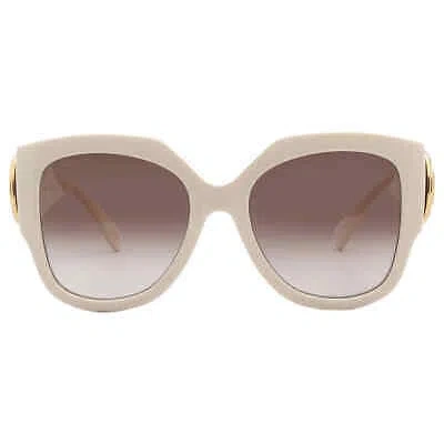 Pre-owned Gucci Brown Butterfly Ladies Sunglasses Gg1407s 004 54 Gg1407s 004 54