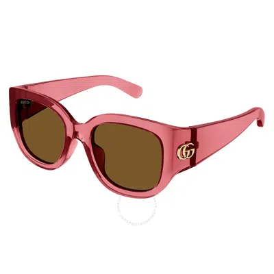 Gucci Brown Butterfly Ladies Sunglasses Gg1599sa 003 52