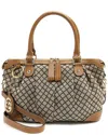 Gucci Brown Canvas Diamante Sukey Medium Satchel (authentic Pre-loved)