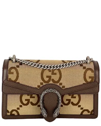 Gucci Brown Canvas Dionysus Small Jumbo Gg Shoulder Bag (authentic Pre-loved)