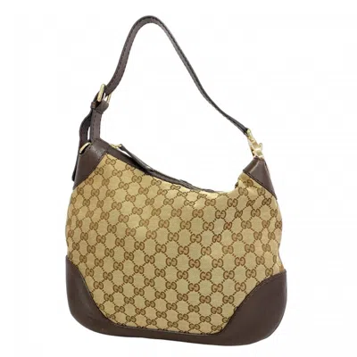 Pre-owned Gucci Brown Canvas Shoulder Bag ()