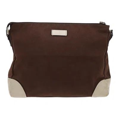 Pre-owned Gucci Brown Canvas Shoulder Bag ()