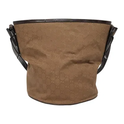 Pre-owned Gucci Brown Canvas Shoulder Bag ()