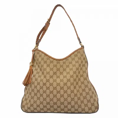 Pre-owned Gucci Brown Canvas Shoulder Bag ()