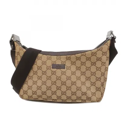 Pre-owned Gucci Brown Canvas Shoulder Bag ()