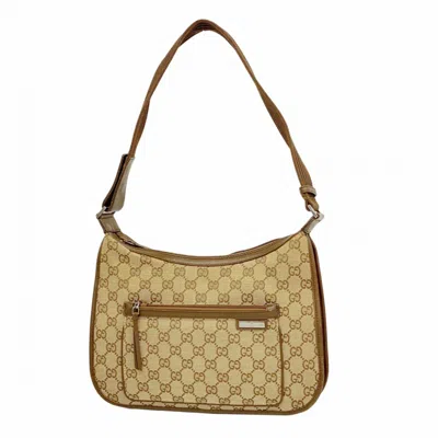 Pre-owned Gucci Brown Canvas Shoulder Bag ()