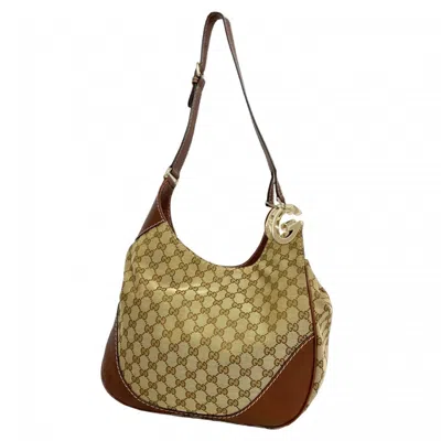 Pre-owned Gucci Brown Canvas Shoulder Bag ()