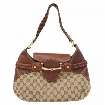 Pre-owned Gucci Brown Canvas Shoulder Bag ()