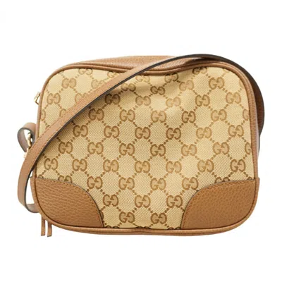 Pre-owned Gucci Brown Canvas Shoulder Bag ()